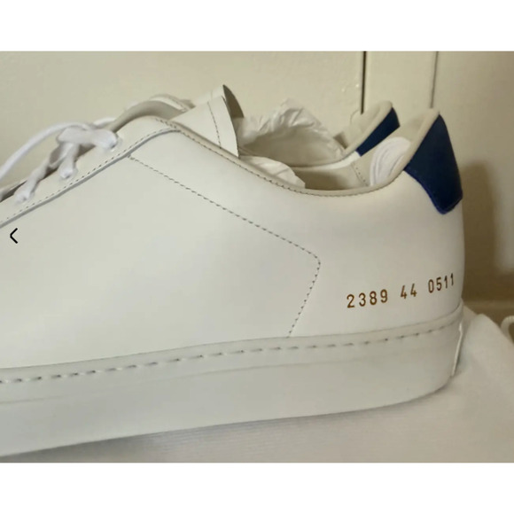 Common Project Achilles white retro blue lows leather size EU 44